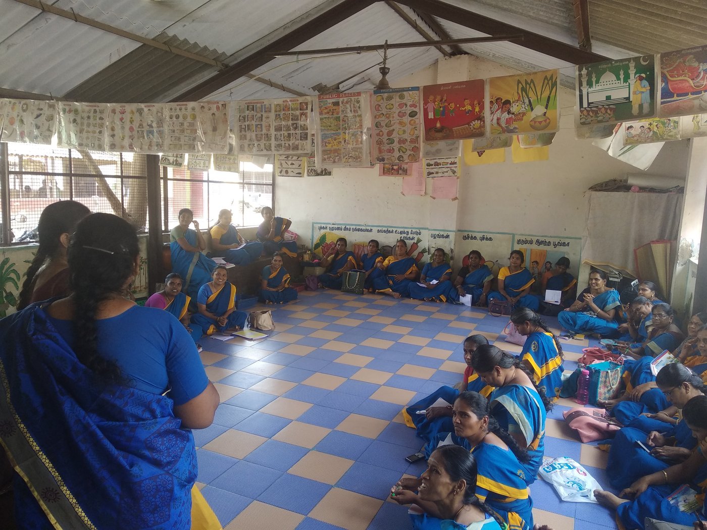 Anganwadi workers' meeting session